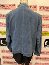 Load image into Gallery viewer, *AS IS* Vintage Blue Suede Jacket (Size XL)