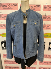 Load image into Gallery viewer, *AS IS* Vintage Blue Suede Jacket (Size XL)