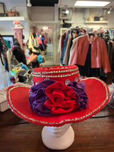 Cargar imagen en el visor de la galería, *AS IS* Bedazzled Red Felt Hat
