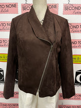 Cargar imagen en el visor de la galería, Chocolate Brown Asymmetrical Jacket (Size M)