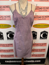 Load image into Gallery viewer, Stunning Danier Leather Lilac Dress & Blazer Set (Size L)