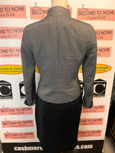 Load image into Gallery viewer, Akris Punto Grey Striped Jacket (Size 6)