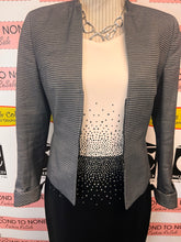 Load image into Gallery viewer, Akris Punto Grey Striped Jacket (Size 6)