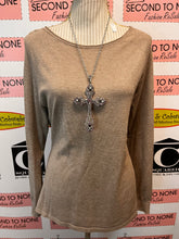 Load image into Gallery viewer, Soft Beige Lightweight Sweater (Size L)