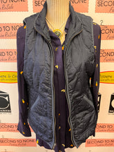Load image into Gallery viewer, NWT Fruit Salad Print Navy Top (Size M)