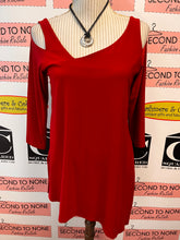 Load image into Gallery viewer, Cherry Red Simpli Cut Out Tunic (Size 6)