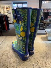 Cargar imagen en el visor de la galería, Sperry Blue & Green Printed Rain Boots (Size 8)
