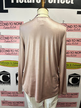 Load image into Gallery viewer, Frank Lyman Rose Shimmer Draped Blouse (Size 10)