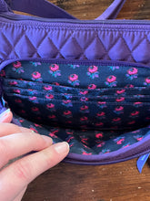 Load image into Gallery viewer, Vera Bradley Quilted Purple Crossbody