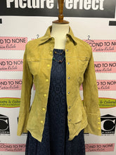 Load image into Gallery viewer, Chartreuse Danier Leather Jacket (Size 0-2/UK 4-6)