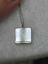 Charger l'image dans la galerie, Tiffany & Co Sterling Silver Notes Square Pendant Necklace (with box!)