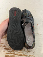 Load image into Gallery viewer, Black & Colourful Speck Rieker Leather Mary Jane’s (Size 9/EU 40)