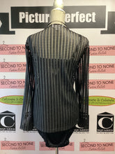 Load image into Gallery viewer, Pasha Metallic Mesh Zip Up Sweater (Size 1XL)
