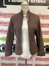 Load image into Gallery viewer, Snazzie Rust Denim Jacket (Size S)