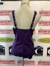 Load image into Gallery viewer, Land’s End Deep Purple One Piece Swimsuit (Size 16W)