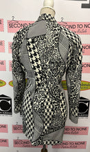 Cargar imagen en el visor de la galería, Simon Chang B&W Mix Print Jacket (Size 6)