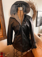 Load image into Gallery viewer, Danier Leather & Herringbone-Lined Mid-Length Coat (Size Small)