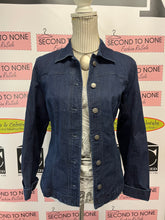 Cargar imagen en el visor de la galería, Northern Reflections Dark Blue Denim Jacket (Size M)