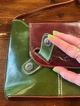 Cargar imagen en el visor de la galería, L’Artigiano Green & Brown Leather Crossbody Purse