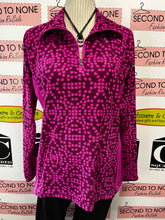Load image into Gallery viewer, Columbia Patterned Fuchsia Quarter-Zip (Size L)