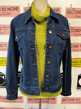 Load image into Gallery viewer, Get Lucky Dark Denim Jacket (Size L)
