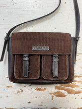 Cargar imagen en el visor de la galería, Y2K-Look Brown Corduroy Kenneth Cole Crossbody