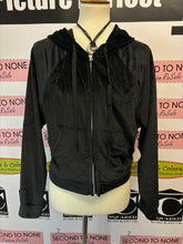 Load image into Gallery viewer, Bluenotes Velour Zip Up Sweater (Size L)