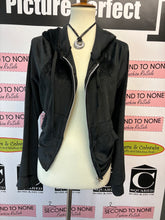 Load image into Gallery viewer, Bluenotes Velour Zip Up Sweater (Size L)