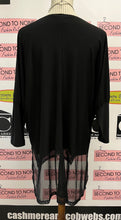 Cargar imagen en el visor de la galería, Black Sheer Hem Tunic (Size XXL)