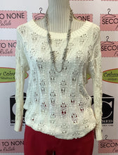Load image into Gallery viewer, Cream Crochet Top (Size M)