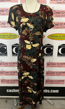 Load image into Gallery viewer, Vintage Chablis Palm Leaf Dress (Size M/L)