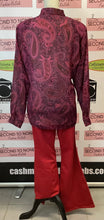 Load image into Gallery viewer, Sheer Purple Paisley Top (Size M)