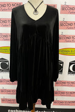 Cargar imagen en el visor de la galería, Gentle Fawn Black Velvet Dress (Size XL)