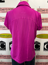 Load image into Gallery viewer, Fuchsia Columbia Zip Henley T-Shirt (Size XL)