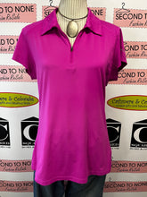 Load image into Gallery viewer, Fuchsia Columbia Zip Henley T-Shirt (Size XL)