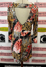 Load image into Gallery viewer, Demi Loon Pink Cheetah & Gold Paisley Top (Size XL)