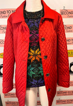 Cargar imagen en el visor de la galería, Novelti Cherry Red Lightweight Quilted Jacket (Size L)