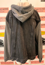 Cargar imagen en el visor de la galería, Grey Denim & Sweater Hoody Jacket (Size XL)