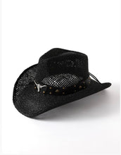 Cargar imagen en el visor de la galería, Longhorn Cattle Cowboy Hat (2 Colours)