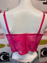 Load image into Gallery viewer, LaSenza Pink Lace Bustier (Size M)