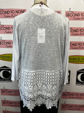 Cargar imagen en el visor de la galería, Lace-Trim Long Shrug (Only Teal Left!)