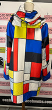 Load image into Gallery viewer, Art Deco Pleated Reversible Swing Coat (Size L)