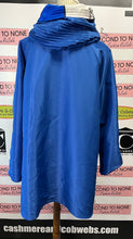 Load image into Gallery viewer, Art Deco Pleated Reversible Swing Coat (Size L)