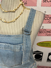 Load image into Gallery viewer, Lightwash Denim Short Overalls (Size S)