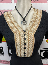 Cargar imagen en el visor de la galería, 100% Cotton Black BOHO Dress