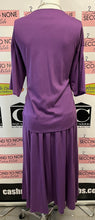 Load image into Gallery viewer, Vintage Purple Jersey Skirt & Skirt Lounge Set (Size 12)