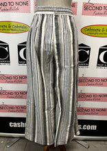Cargar imagen en el visor de la galería, Linen/Cotton Striped Wide-Leg Pants (Only 1 2XL Left!)