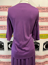 Load image into Gallery viewer, Vintage Purple Jersey Skirt & Skirt Lounge Set (Size 12)
