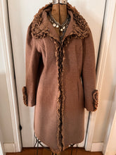Charger l'image dans la galerie, Gilani Lace-Detailed Wool-Blend Light-Weight Coat (Size 14)