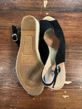 Charger l'image dans la galerie, Browns Shoes Black Suede Wedge Espadrilles (Size 5/EU 36)